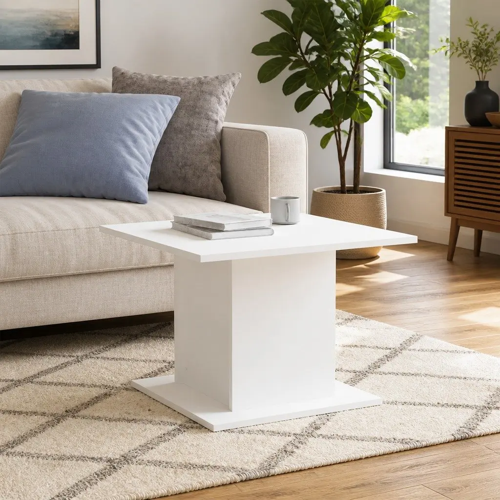 White Coffee Table in Engineered Wood
