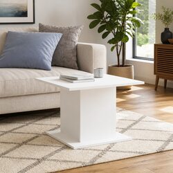 Specifications of Modern White Coffee Table in Engineered Wood