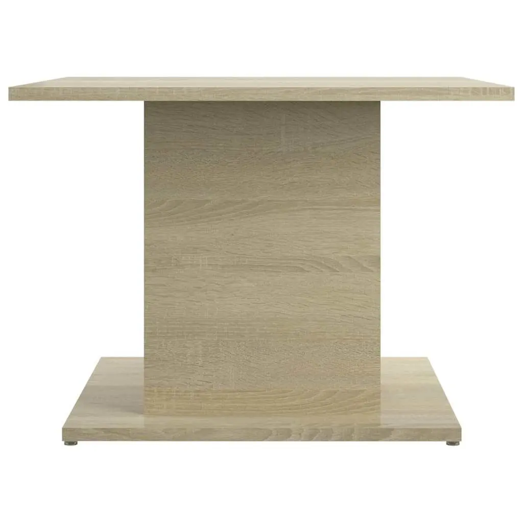 Coffee Table Beige Sonoma Oak Look 55.5x55.5x40cm Living Room Accent Furniture