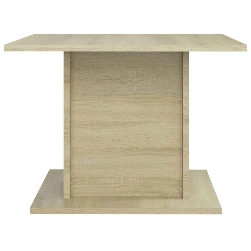 Coffee Table Beige Sonoma Oak Look 55.5x55.5x40cm Living Room Accent Furniture