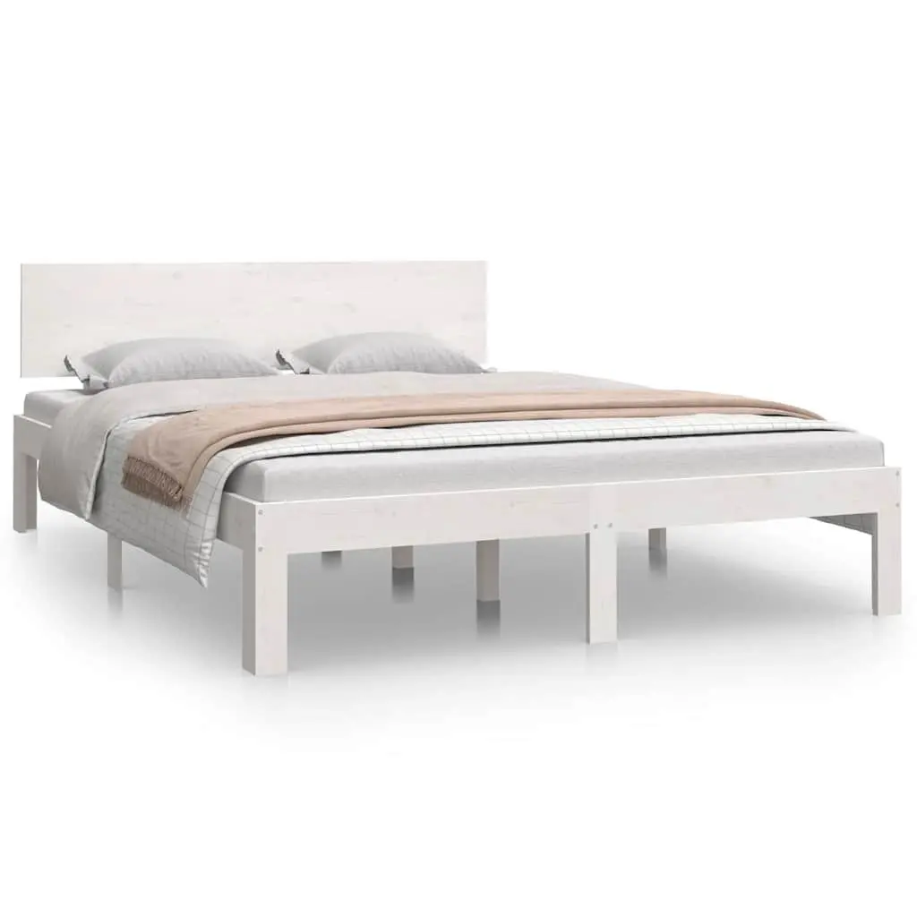 Solid Pine Wood Bed Frame 150x200cm