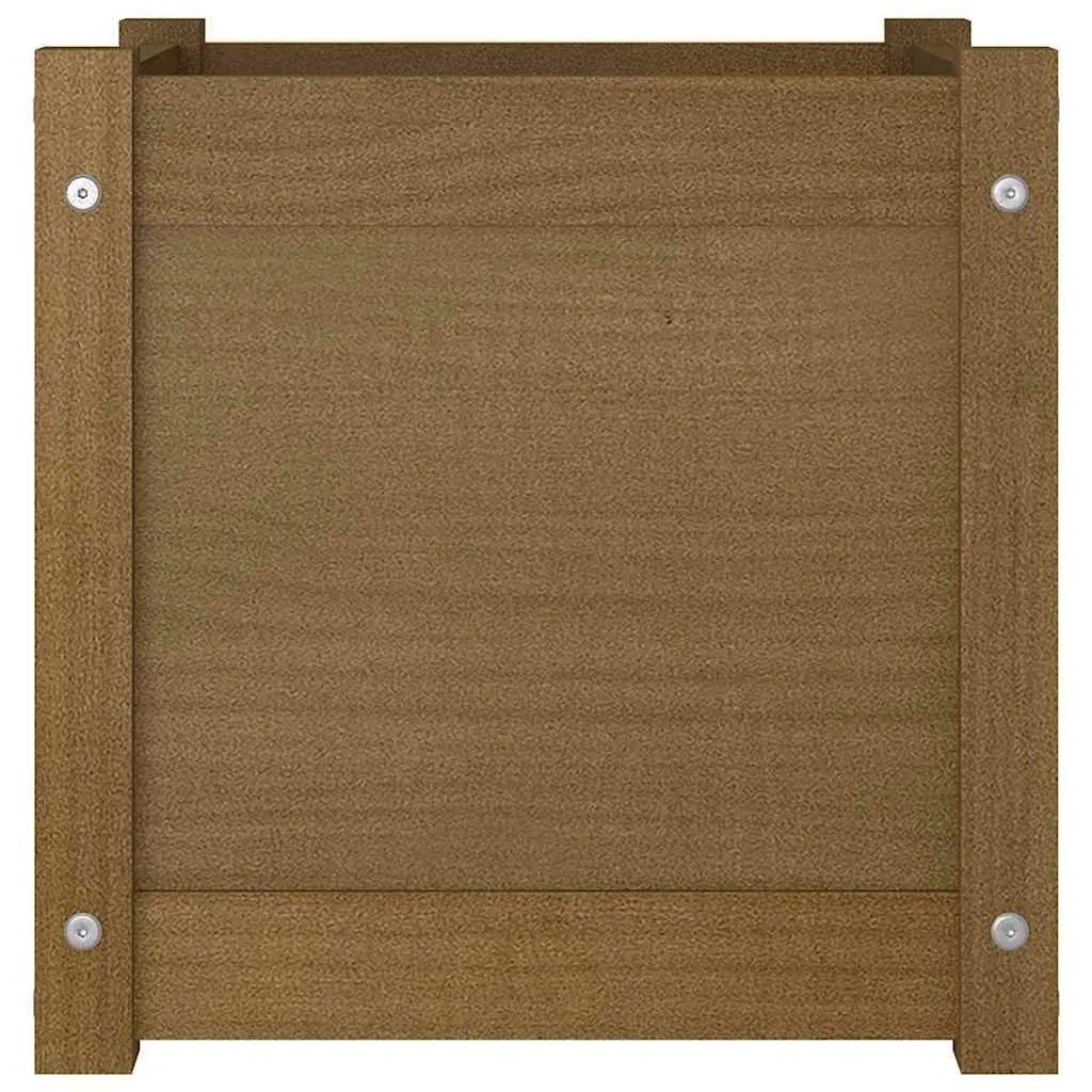 Garden Planter Box, Solid Pinewood, 40x40x40 cm