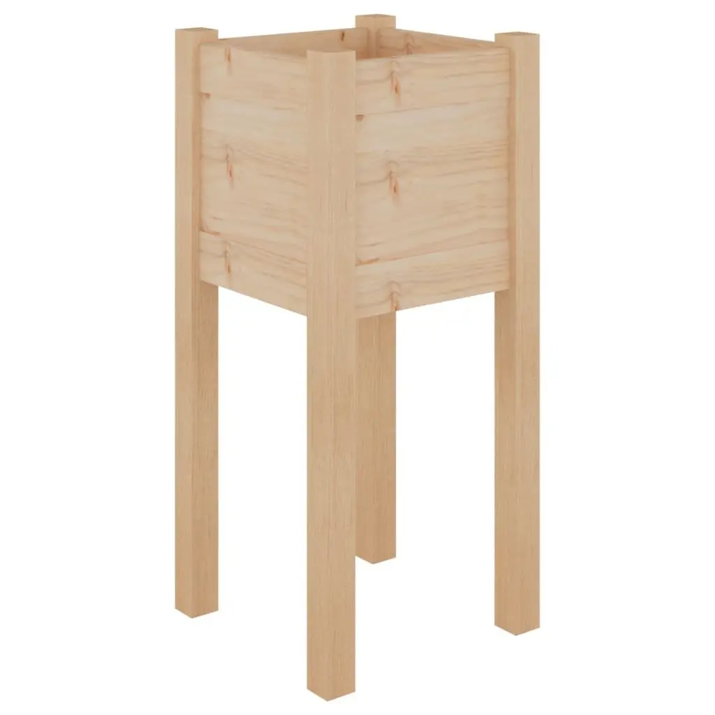 Garden Planters Outdoor 31x31x70 cm Wooden Raised Beds
