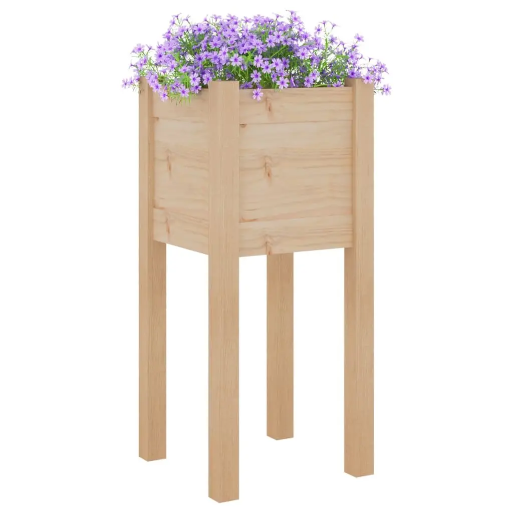 Garden Planters Outdoor 31x31x70 cm Wooden Raised Beds