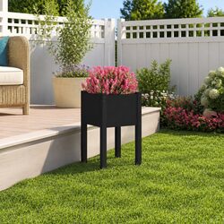 Garden Planter Box Black 40x40x70cm – Specifications Inside