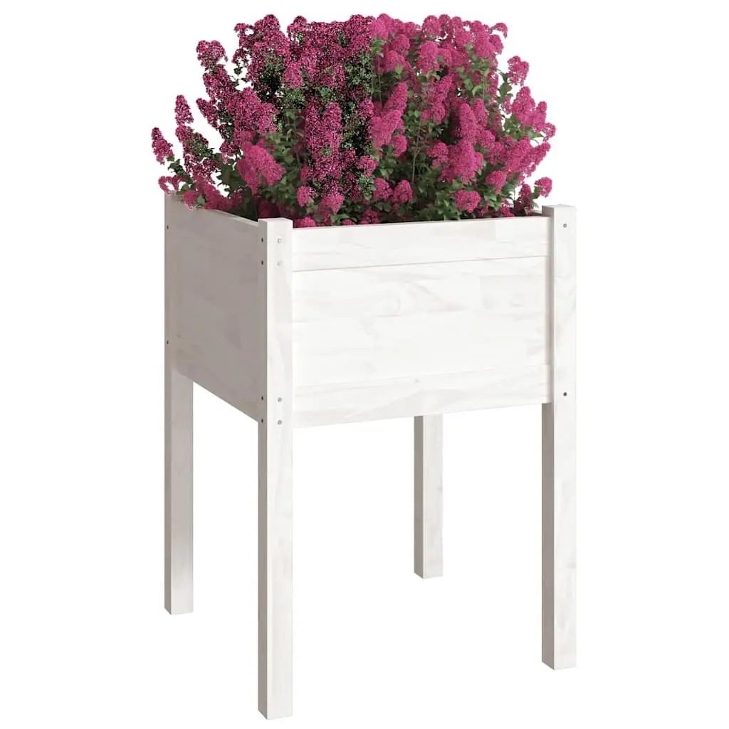 Wooden Garden Planter Box Outdoor Raised Bed 50x50x70cm