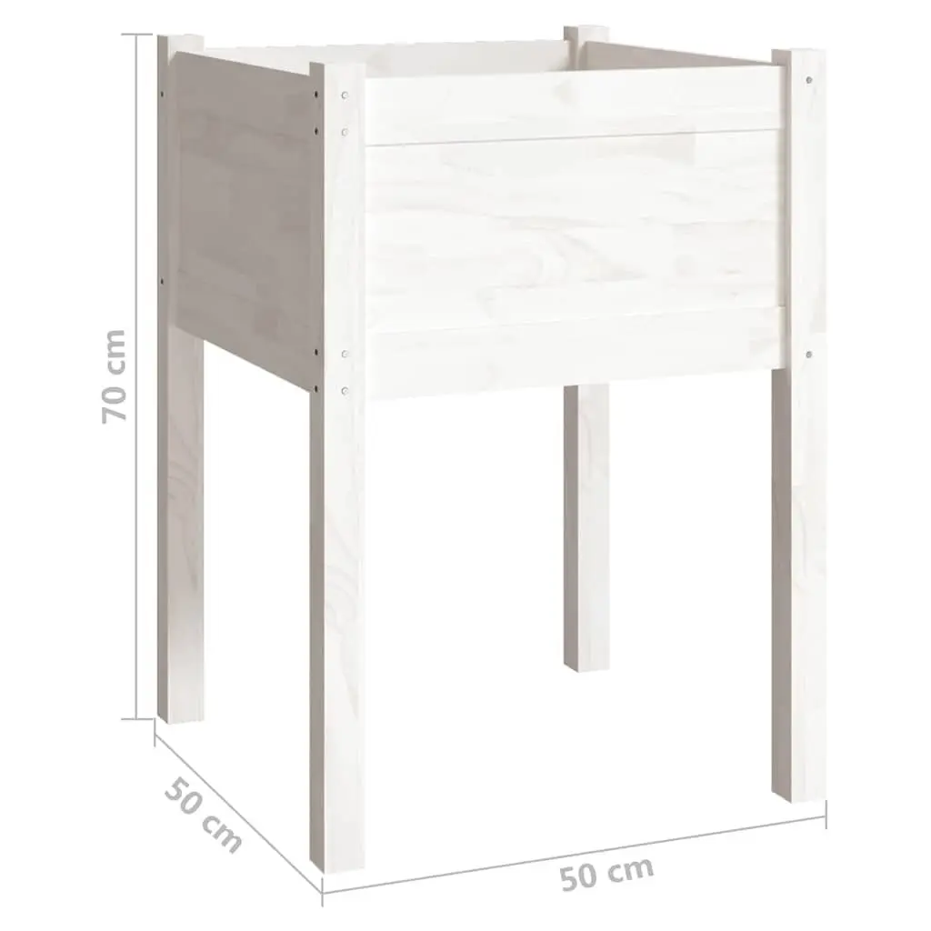 Wooden Garden Planters for Outdoor Use 50x50x70 cm Set of 2