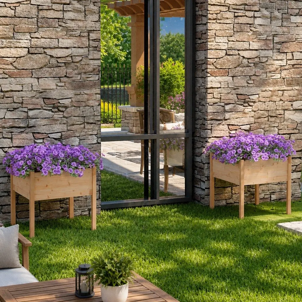 Large Outdoor Flower Planters Set
