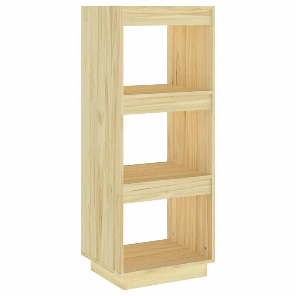 Solid Pinewood Book Cabinet Room Divider Bookshelf Storage Organiser 40x35x103cm