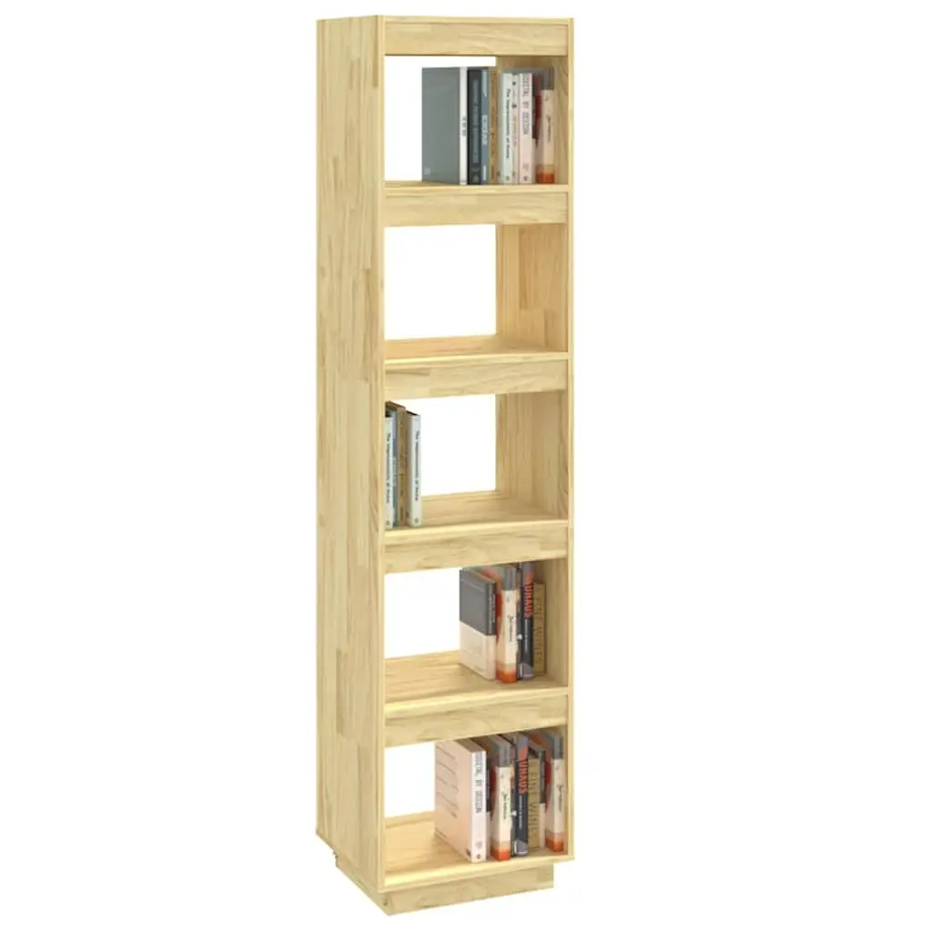 40x35x167cm Solid Pinewood Bookshelf and Divider