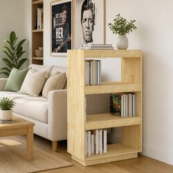 Wooden Book Cabinet with 60W x 35D x 103H cm Dimensions