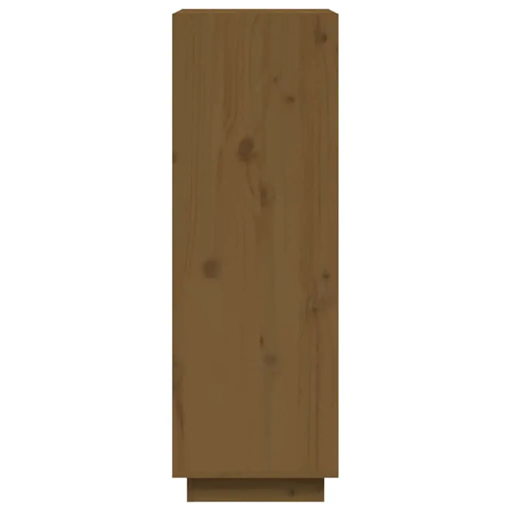 Book Cabinet Room Divider Honey Brown Wooden Shelving 60W x 35D x 103H cm