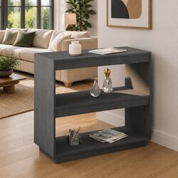 Book Cabinet Dimensions: 80 x 35 x 71 cm - Grey Pinewood