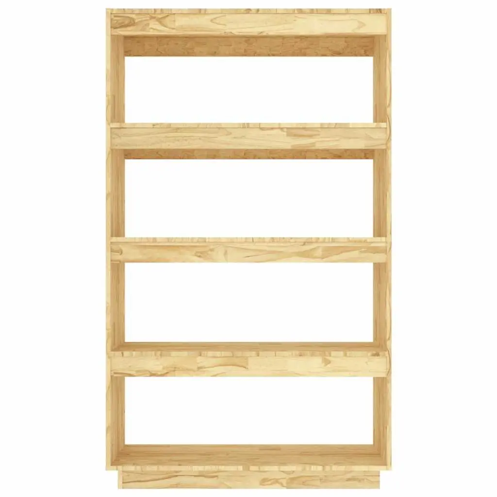 Wooden Book Cabinet Room Divider Shelving Unit 80W x 35D x 135H cm Brown