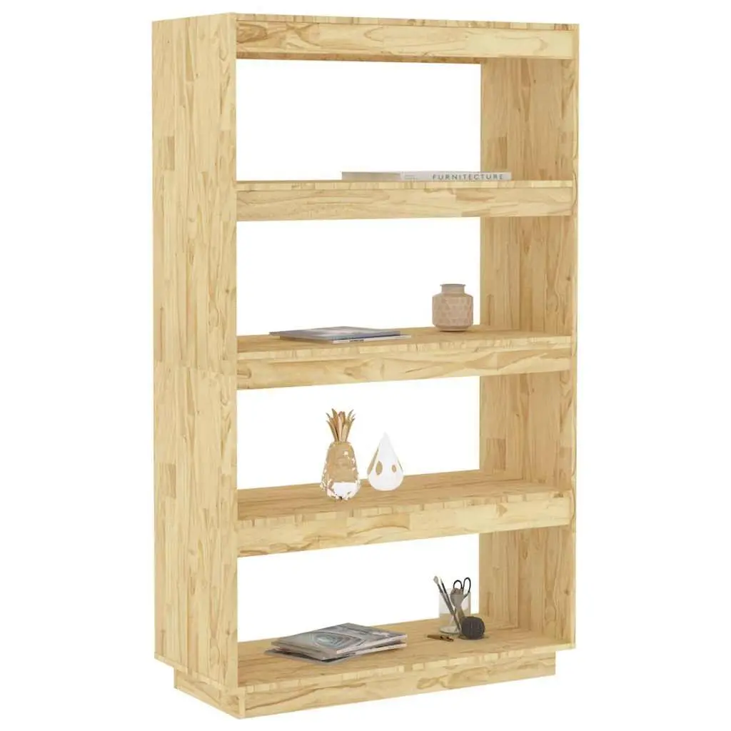 Wooden Book Cabinet Room Divider Shelving Unit 80W x 35D x 135H cm Brown