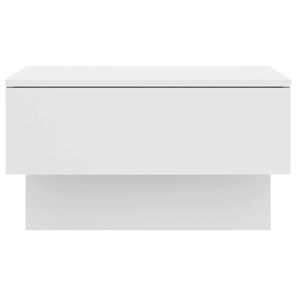 Wall-mounted Bedside Cabinets Set of 2 White Floating Storage Units