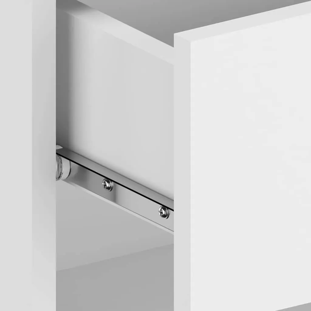 White Wall-Mounted Bedside Cabinet