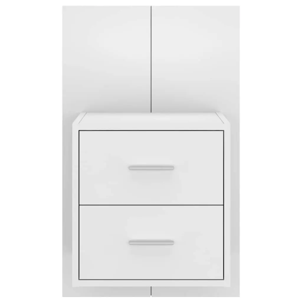 Wall-Mounted Bedside Cabinet with Storage Drawer