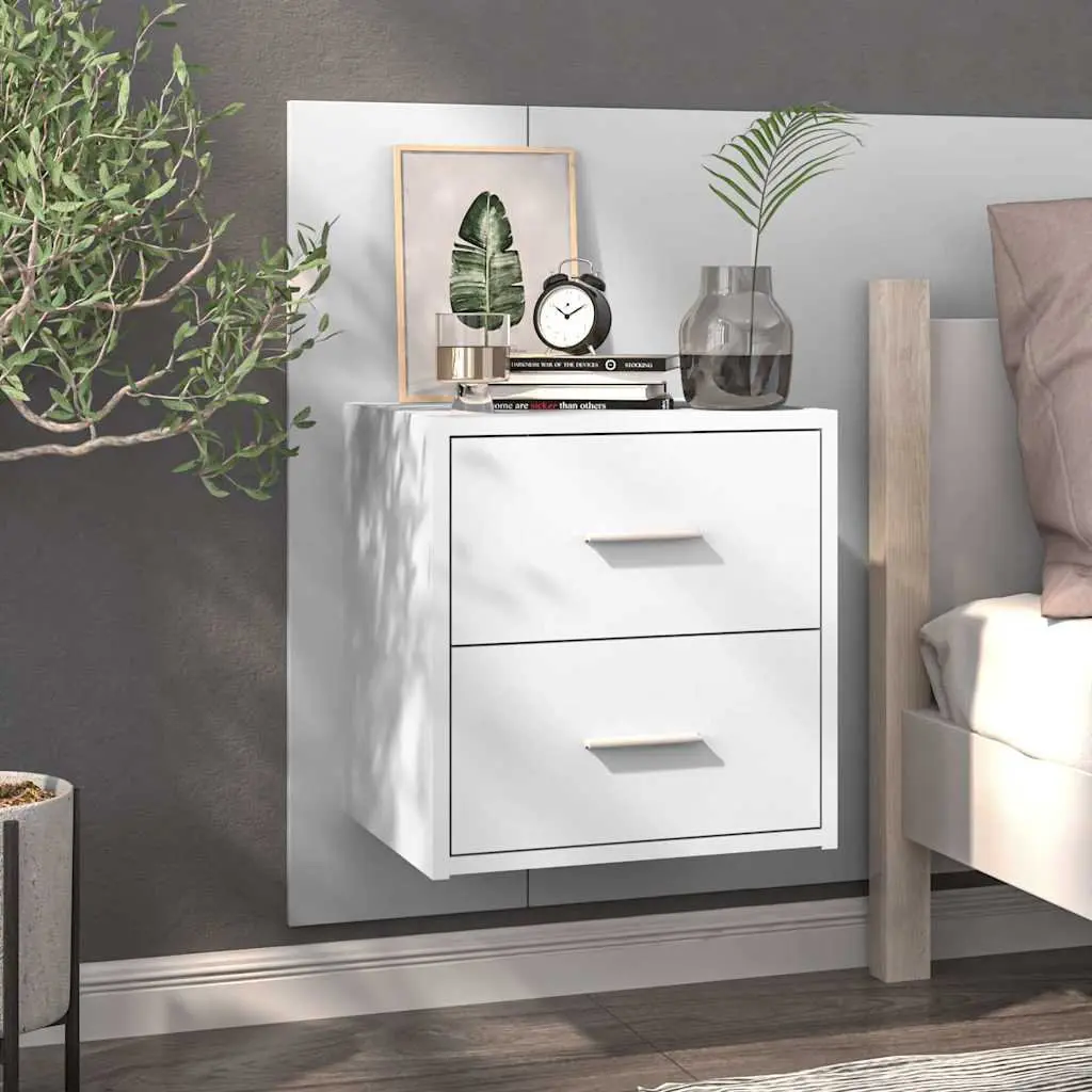 Wall-Mounted Bedside Cabinets 2 pcs
