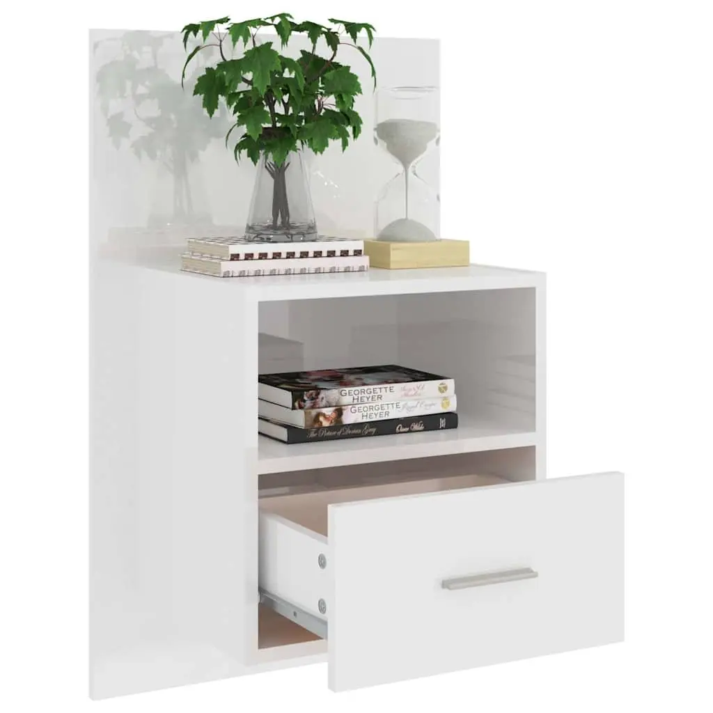 Wall-Mounted Bedside Cabinet with Drawer