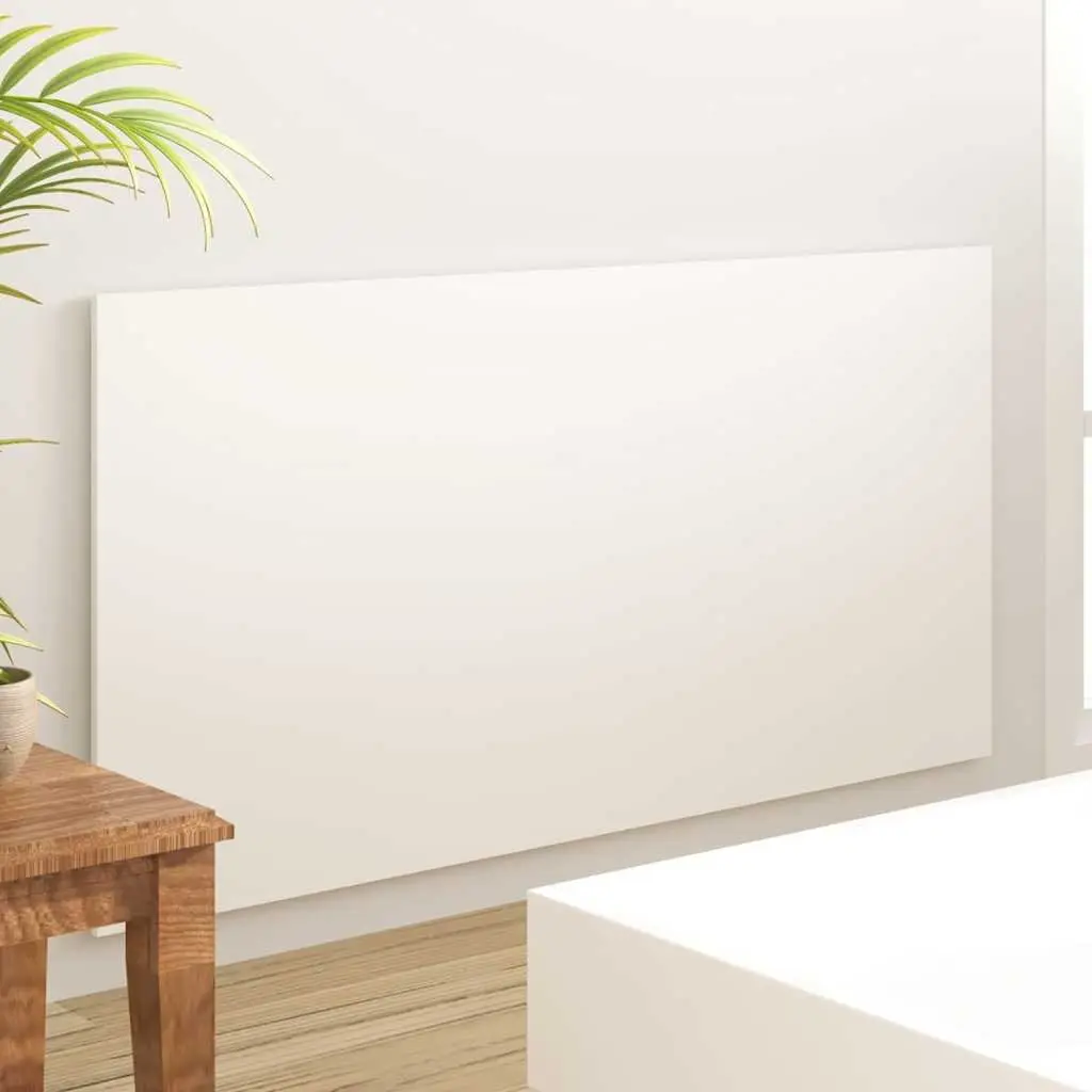 160cm White Engineered Wood Headboard