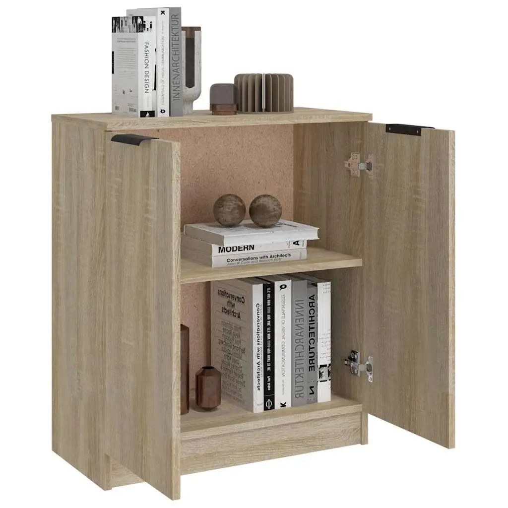 Brown Engineered Wood Storage Cabinet
