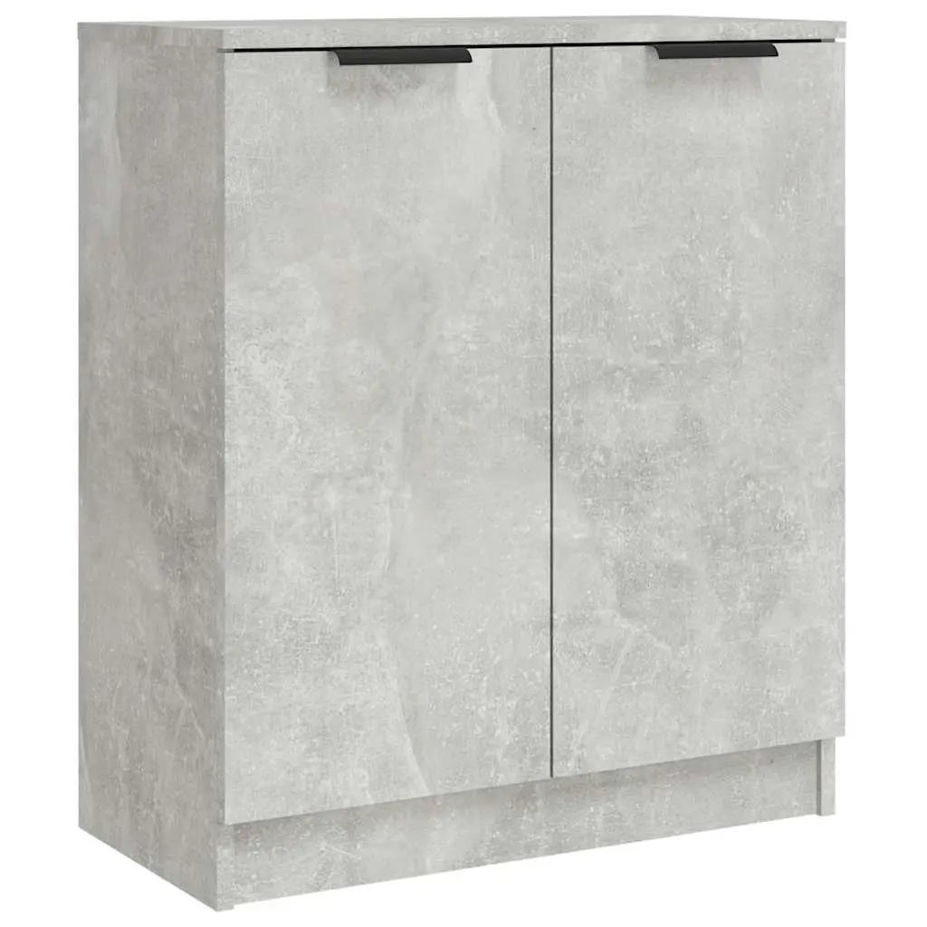 Grey Sideboard Storage Cabinet Engineered Wood Living Room 60W x 30D x 70H cm