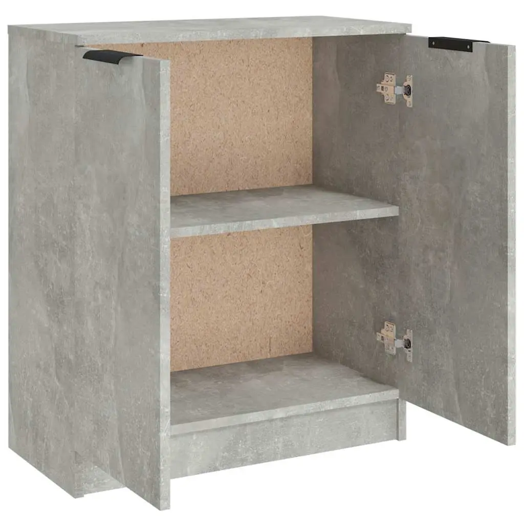 Grey Sideboard Storage Cabinet Engineered Wood Living Room 60W x 30D x 70H cm