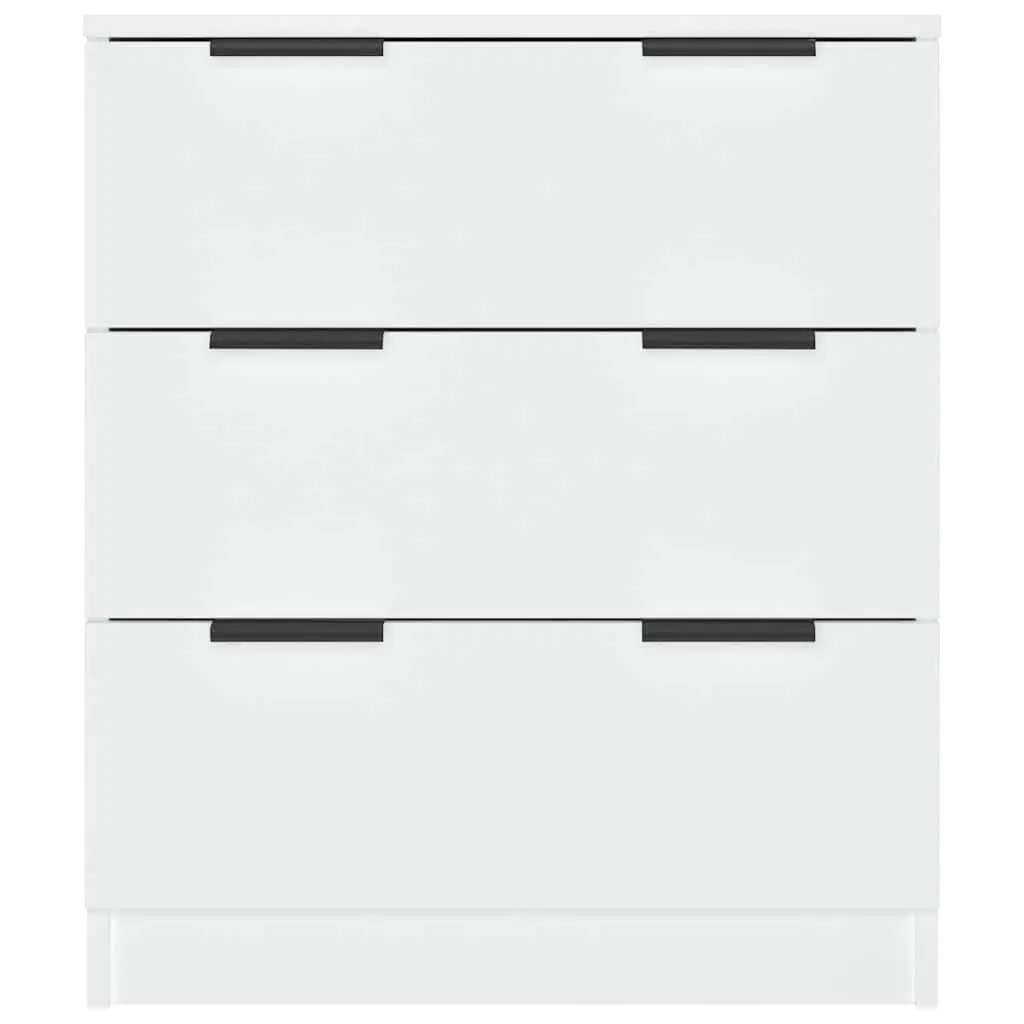 Sideboard Cabinet for Living Room 60x30x70 cm White 3 Drawers