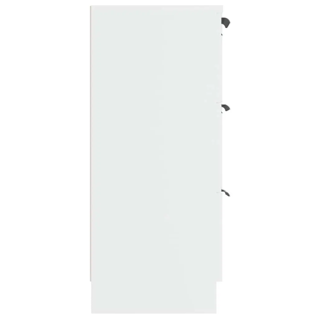 Sideboard Cabinet for Living Room 60x30x70 cm White 3 Drawers