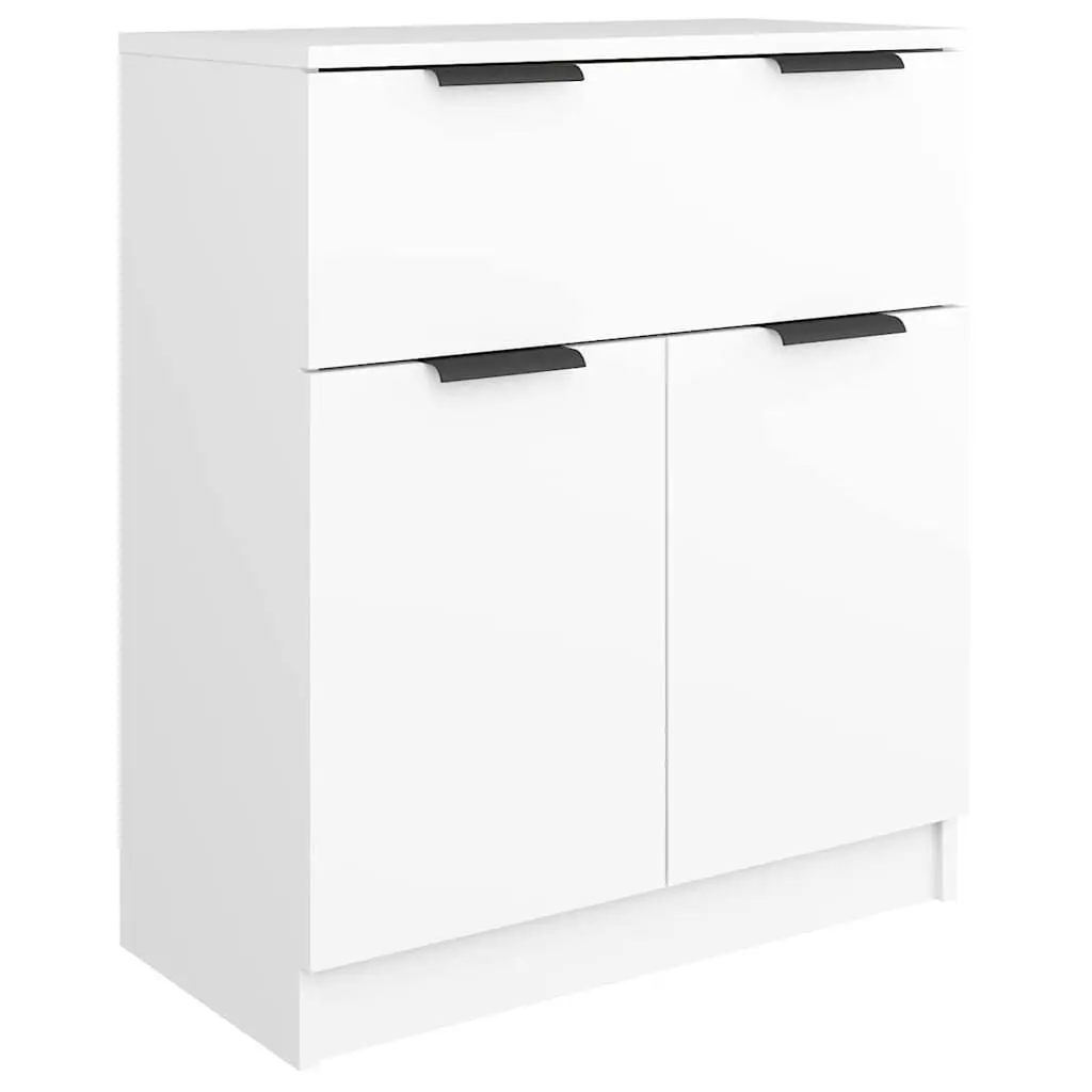 Sideboard for Storage White 60x30x70 cm with Drawer and Doors Display Furniture