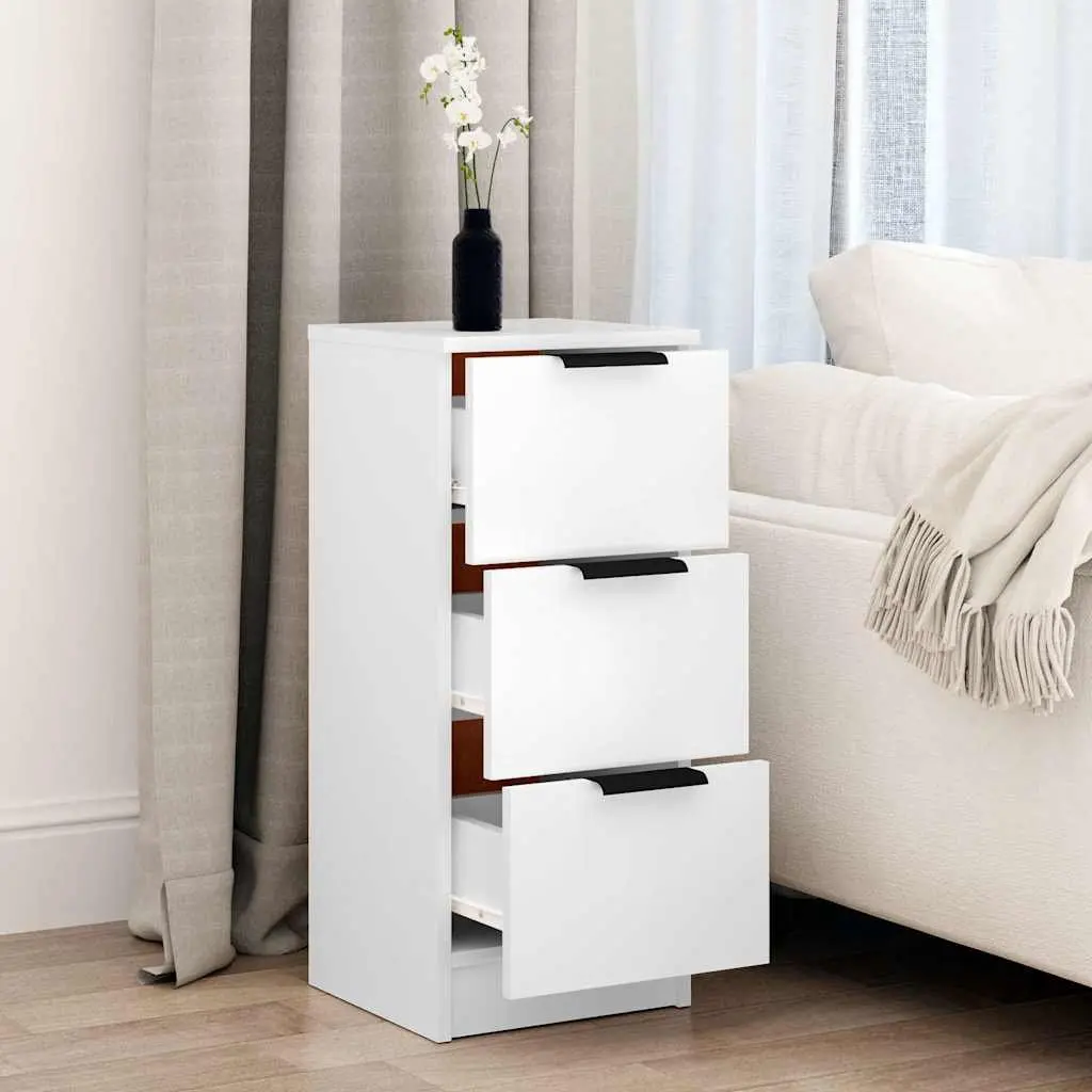 Sideboard Storage Cabinet 30x30x70 cm 3 Drawers Living Room Furniture