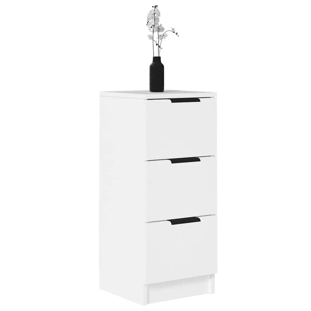 White Sideboard Cabinet Living Room Bedroom 30x30x70cm