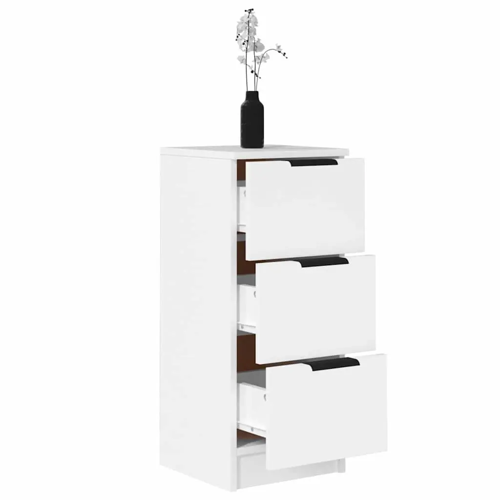 White Sideboard Cabinet Living Room Bedroom 30x30x70cm