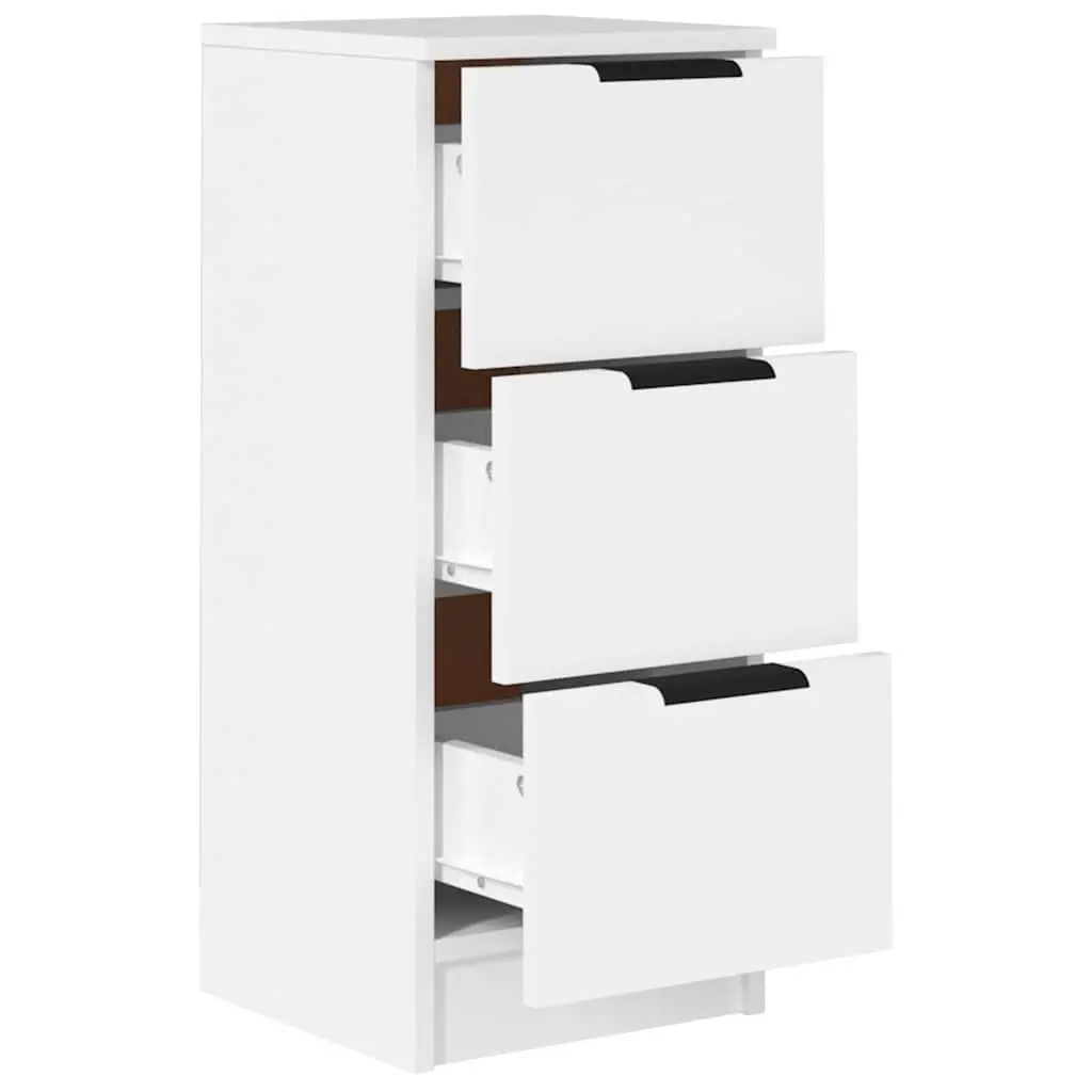 White Sideboard Cabinet Living Room Bedroom 30x30x70cm