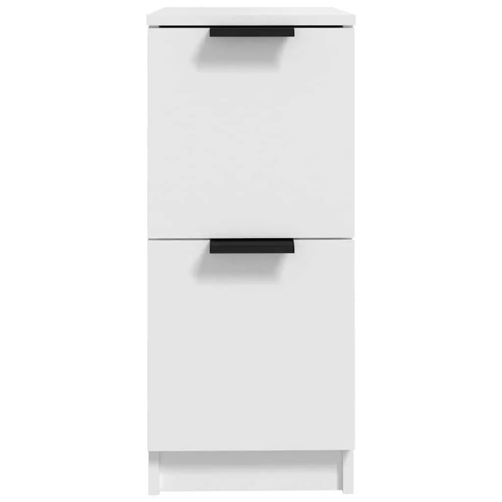 White Sideboard Cabinets Set, 30x30x70 cm, 2 pcs