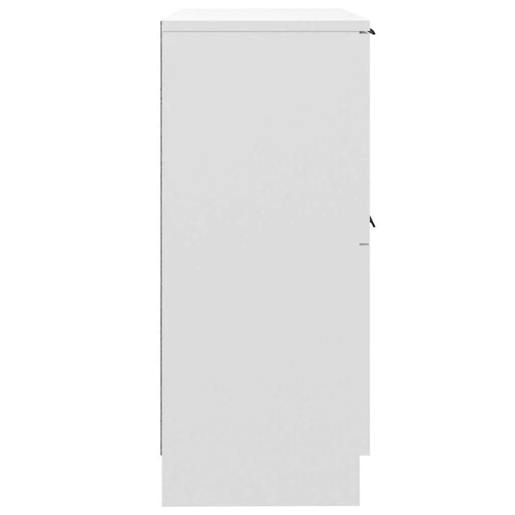 White Sideboard Cabinets Set, 30x30x70 cm, 2 pcs