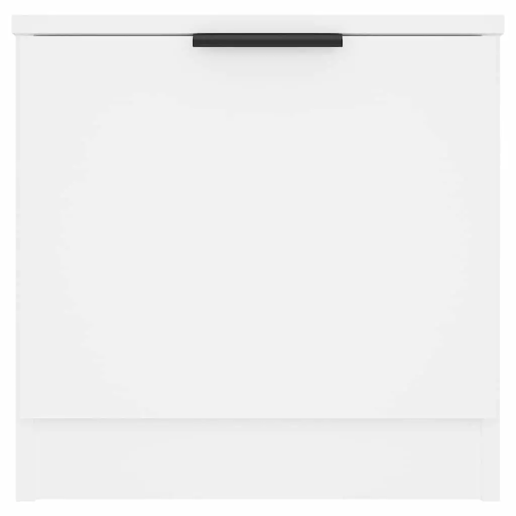Bedside Cabinet Bedroom Storage Organiser 40x39x40cm White 2 Piece