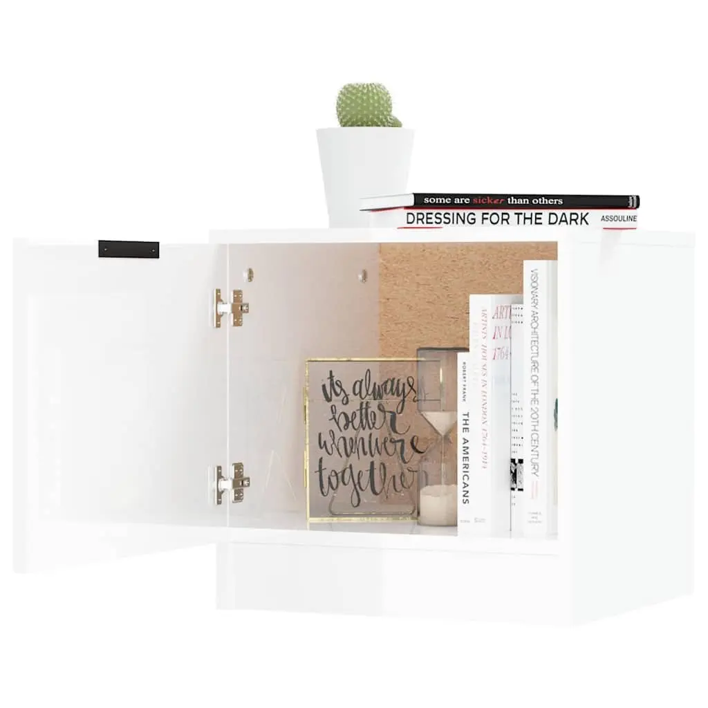 Bedside Cabinets Set for Bedroom Storage White 2 Piece