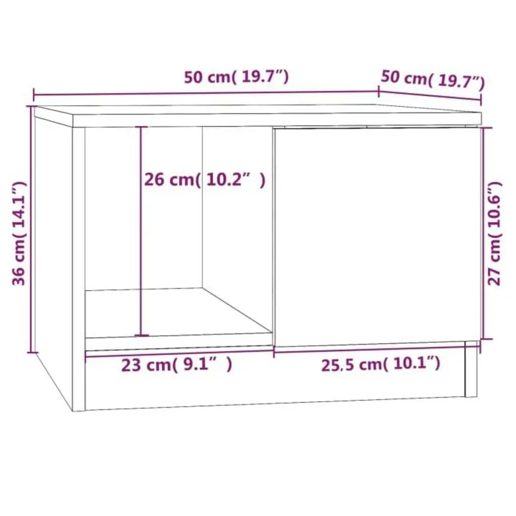 Coffee Table White Storage Compartments Living Room Side Table Accent Furniture