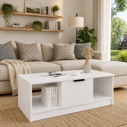 Coffee Table Dimensions: 102L x 50W x 36H cm