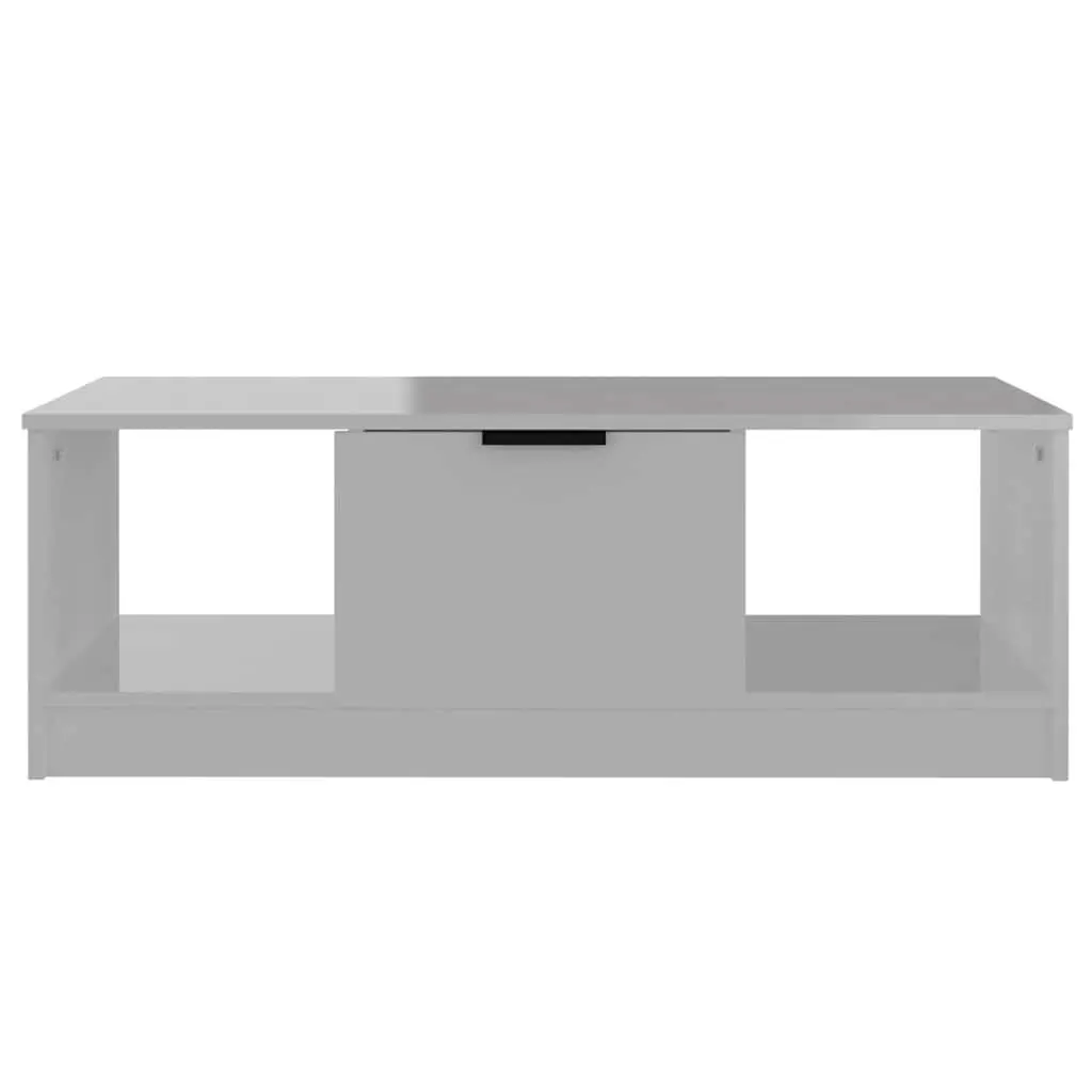 Coffee Table High Gloss White Modern Living Room Furniture Storage Compartments
