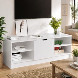 Engineered Wood Media Console Cabinet - 102x35.5x36.5cm
