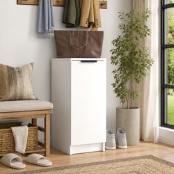 Shoe Cabinet Specifications: White 30x35x70 cm, Engineered Wood