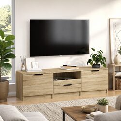 140cm TV Cabinet Dimensions: 140 x 35 x 40 cm, Engineered Wood