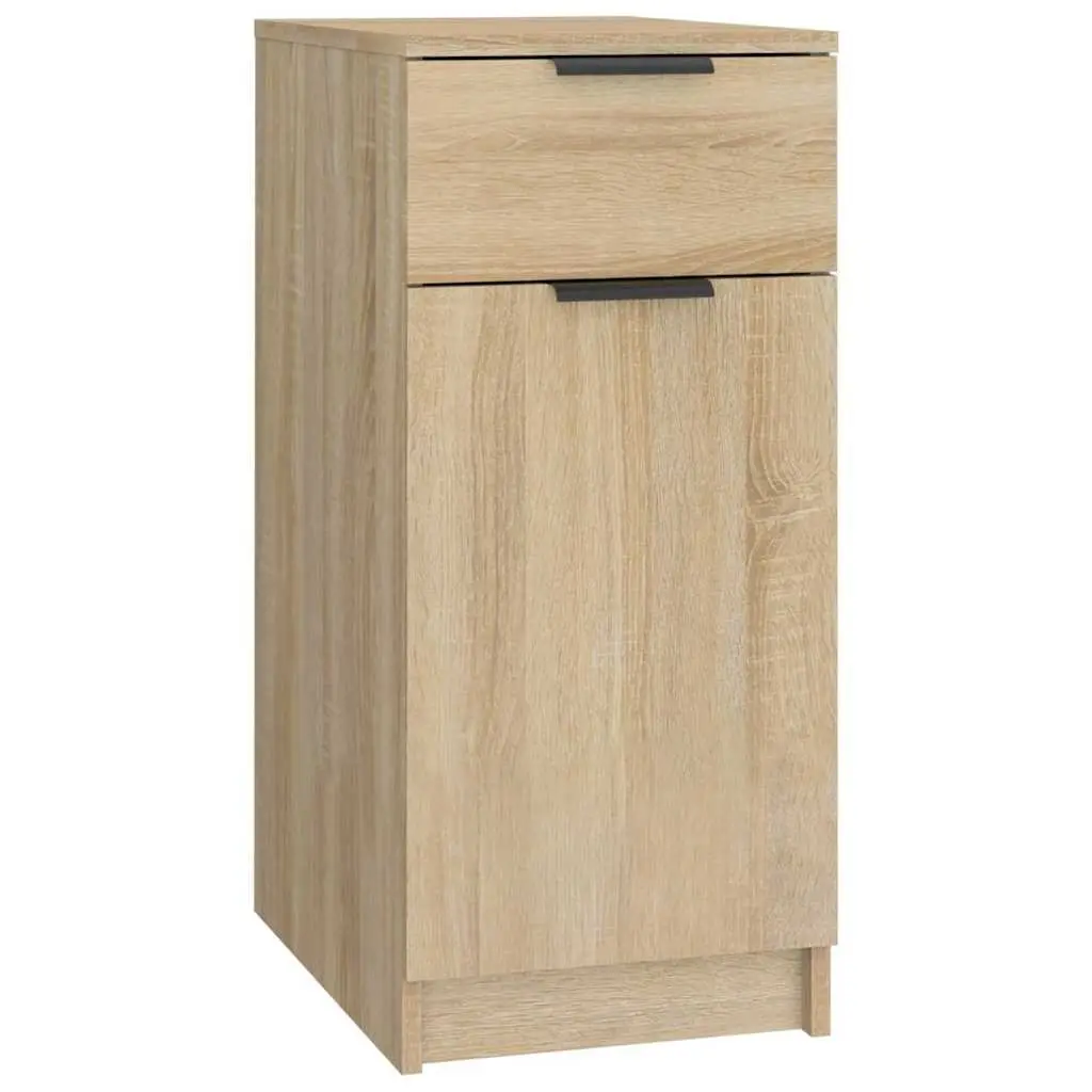 Storage Cabinet Desk Organizer for Home Office Brown 33.5x50x75cm