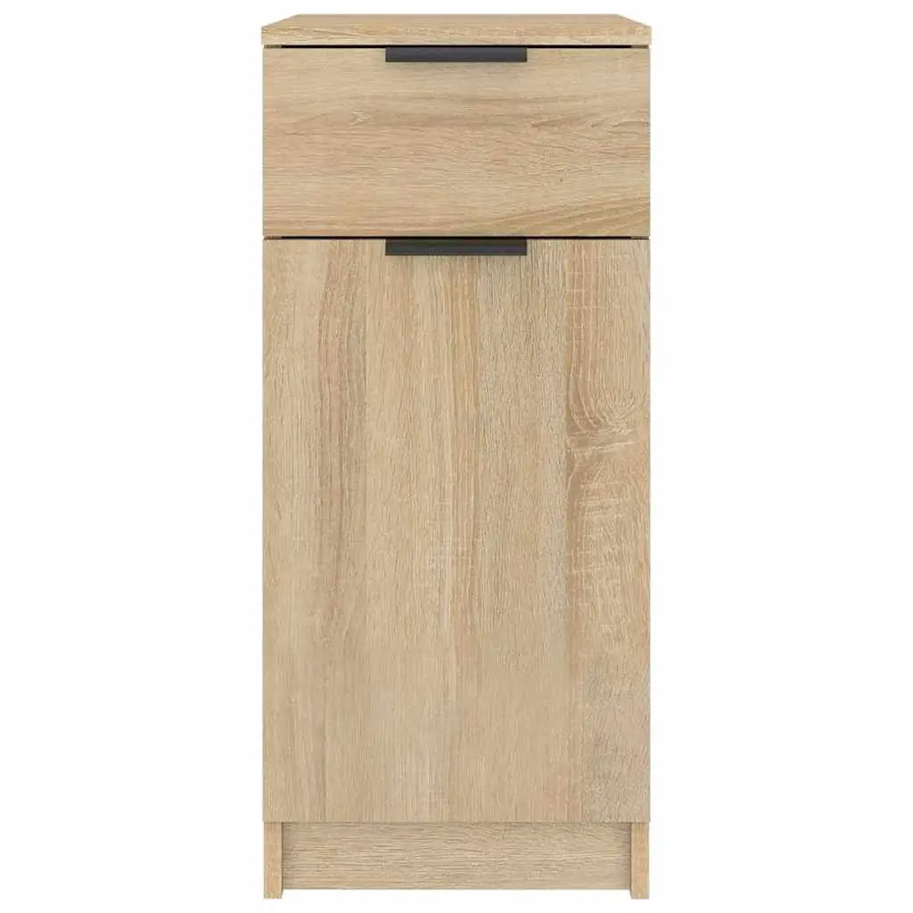 Storage Cabinet Desk Organizer for Home Office Brown 33.5x50x75cm