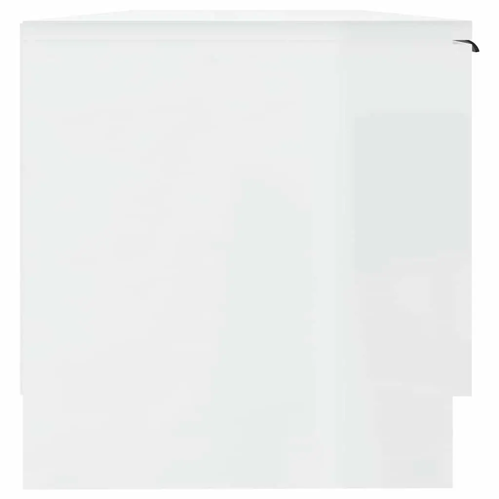 TV Cabinet for Living Room White High Gloss 102 x 35 x 36.5 cm