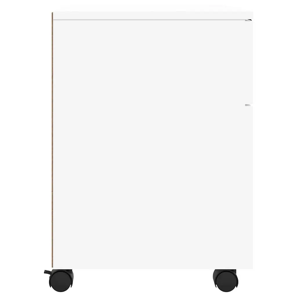 Mobile File Cabinet for Office and Home Use White 45x38x54cm