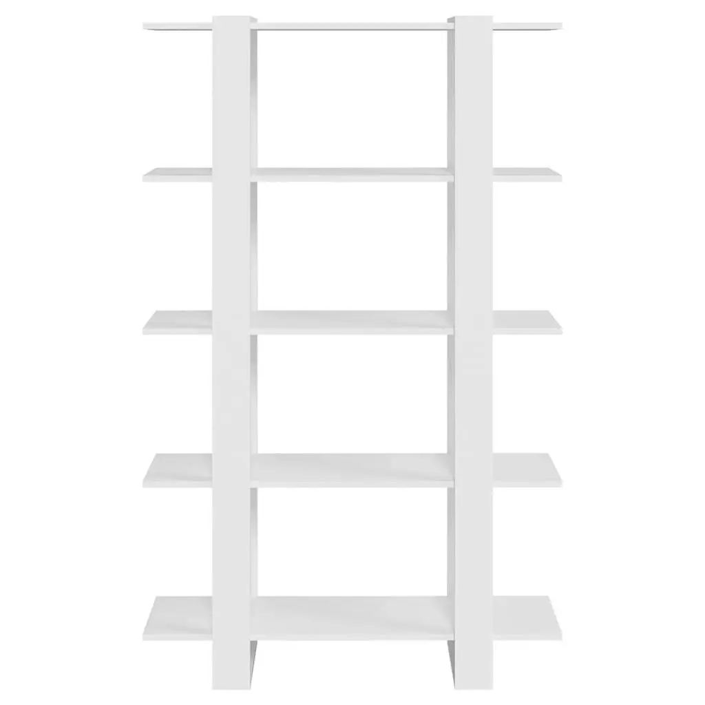 White Book Cabinet Room Divider Shelving Unit 100x30x160cm